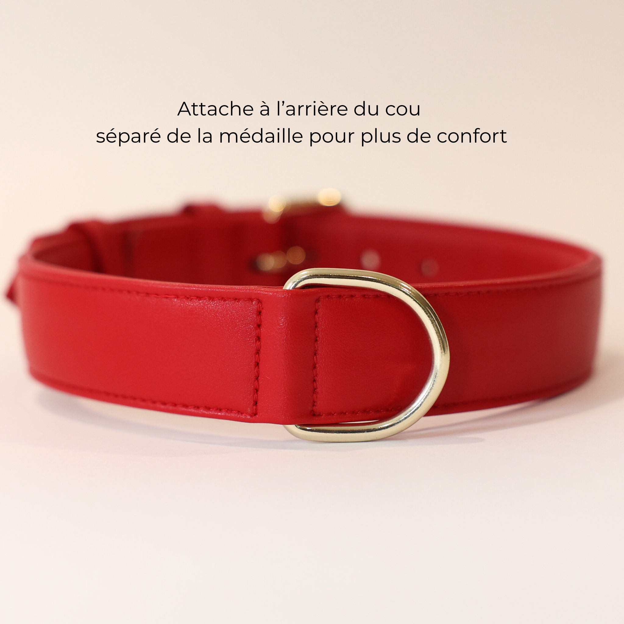 Collier en cuir végétal